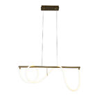 Pendente Bella Mantra Dourado 140x30cm 40w 2700k 3000lm Oc012