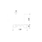 Pendente Bella Mantra Dourado 140x30cm 40w 2700k 3000lm Oc012