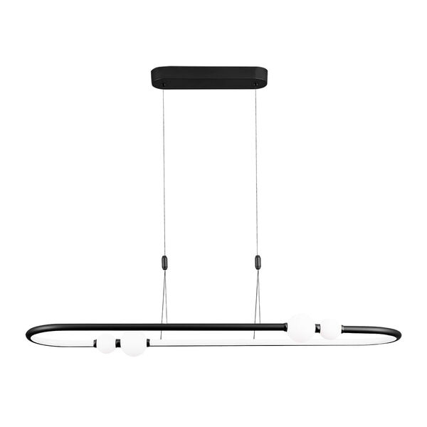 Pendente Bella Nebula Preto E Branco 105x28cm 42w 3000k 2100l