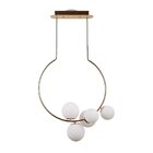 Pendente Bella Nero Dourado 60x30x69cm 5xg9 50w Mm002g