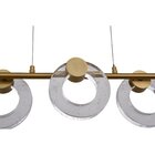 Pendente Bella Oggi Dourado 101x15x38cm 30w 2700k 2250lm Oc015