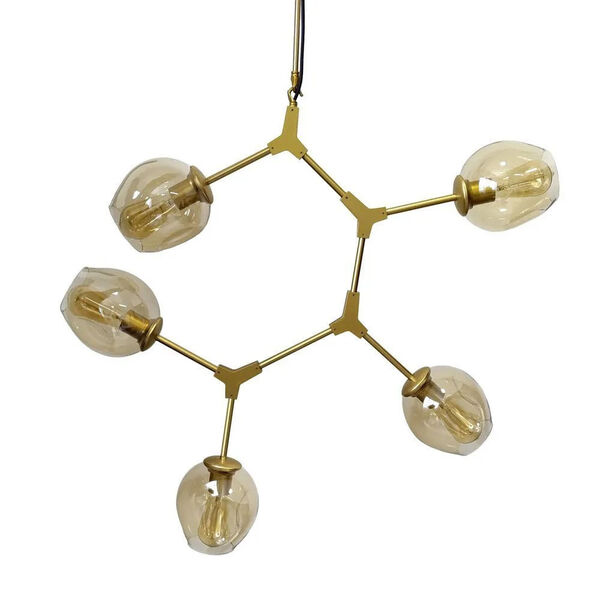 Pendente Bella Orbe 95 X 80 X 40cm 5x40w Ky001sg