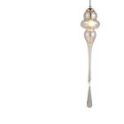 Pendente Bella Organika Champagne Long Vidro e Metal KB001A