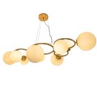 Pendente Bella Oxala Dourado E Branco 110x86x39cm 9xg9 225w R