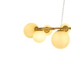 Pendente Bella Oxala Dourado E Branco 110x86x39cm 9xg9 225w R