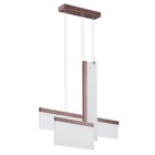 Pendente Bella Pátua 9x81x66cm Led Marrom Cd005