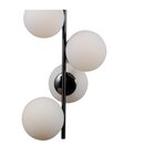 Pendente Bella Petit Poá Cromo Preto E Branco 31x140cm E27 Bo