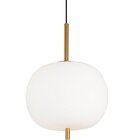 Pendente Bella Tres Dourado E Branco 30x42.5cm 1xe27 40w Hc01