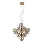 Pendente Bella Vinha 45x45cm G9 7w Dourado Qt001g