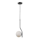 Pendente Bella Viva Cromo Preto E Branco 16x45cm E27 Bolinha