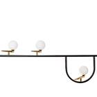 Pendente Bem-te-vi Preto Dourado P/ 3xg9 Bella Tr007 St2333