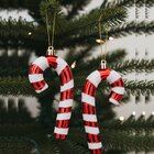 Pendente Bengala Natalina Enfeite Árvore Natal 14cm Kit 3pçs