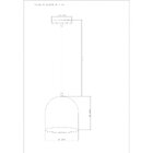 Pendente Bilbão 20cm Woods Preto Micro