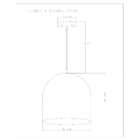 Pendente Bilbão 30cm Woods Branco Brilho