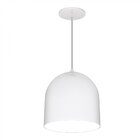 Pendente Bilbão 30cm Woods Branco Brilho