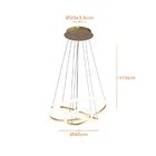 Pendente Bivolt 40cm Space Orbital Triple Bronzearte Dourado