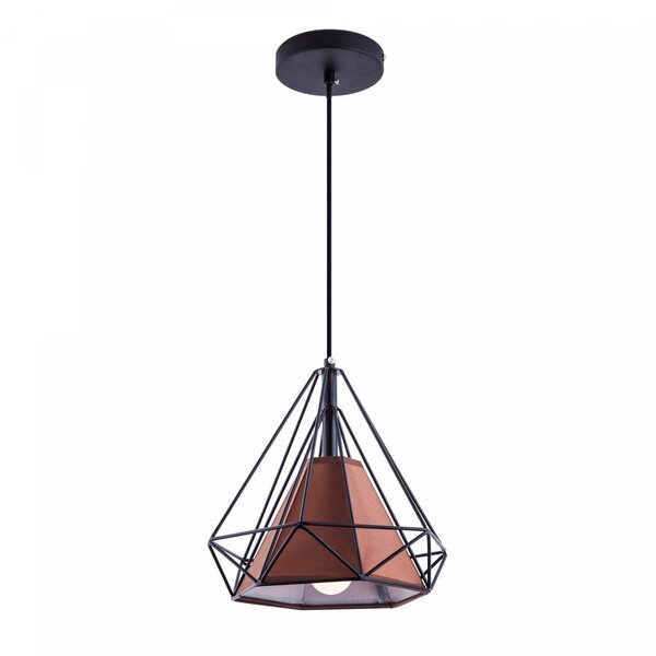 Pendente Bivolt Aramado Piramidal 25cm Startec Preto