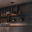 Pendente Bivolt Cabo Pp Grade Aço Blumenau Preto