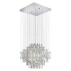 Pendente Bivolt Cristal Áustria Qd G9 Bronzearte Transparente