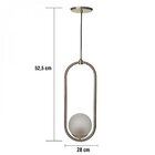 Pendente Bivolt Em Aluminio E Vidro Infinity Lux Grafite