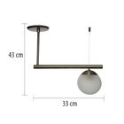 Pendente Bivolt Em Aluminio E Vidro Infinity Lux Grafite