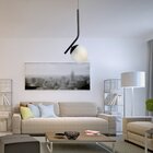 Pendente Bivolt Em Aluminio E Vidro Infinity Lux Preto