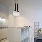 Pendente Bivolt Em Aluminio E Vidro Infinity Lux Preto