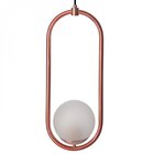 Pendente Bivolt Em Aluminio E Vidro Infinity Lux Rose
