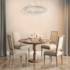 Pendente Bivolt Flora Bella Iluminação Dourado/transparente