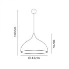 Pendente Bivolt Gota 40cm Rpx Startec Preto