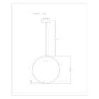 Pendente Bivolt Redondo 150x35cm Round Woods Cobre Fosco