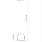 Pendente Bola Branco/cobre /1 3001