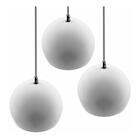 Pendente Bola Branco/cromado /3 3003