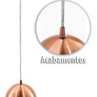 Pendente Bola Cobre Escovado /1 3011