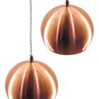 Pendente Bola Cobre Escovado /2 3012