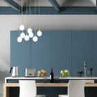 Pendente Bola Dourado 8cm Led 5w 3.000k Yoyo Ilunato