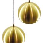 Pendente Bola Dourado Escovado /2 3012