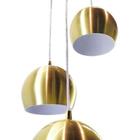 Pendente Bola Dourado Escovado /3 3013