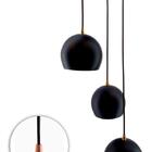 Pendente Bola Preto/cobre /3 3003