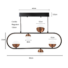 Pendente Bolas Preto E Cobre Led 23w 3000k Bivolt Ds8193 Delis