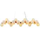 Pendente Bolle Metal Ouro Rosé Para 25 Lãmpadas G9