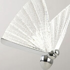 Pendente Borboleta Cromada 22cm Led 7w 3200k Bivolt