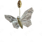 Pendente Borboleta Dourado 20cm Led 4w 3 Em 1 Bivolt 15742-pl