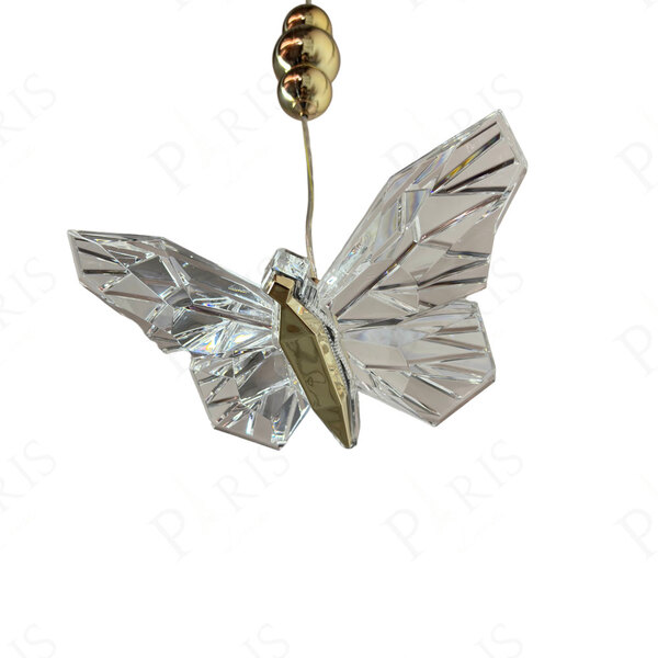 Pendente Borboleta Dourado 20cm Led 4w 3 Em 1 Bivolt 15742-pl