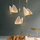 Pendente Borboleta G Dourado Polido Led 6w 3 Cores 3000k 4000