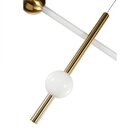 Pendente Bossa Nova De Metal E Vidro Bella Iluminação Dourado