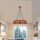 Pendente Brizie 5 Luminárias Cúpula Redonda De Cobre Luxuosa