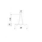 Pendente Cacau De Metal E Vidro Bella Iluminação Dourado/bran