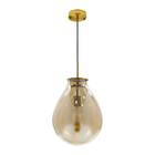 Pendente Caju Cúpula Vidro 30cm Bella + Lâmpada T30 220v  St1