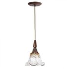 Pendente Canga Cúpula Vidro Country Madelustre